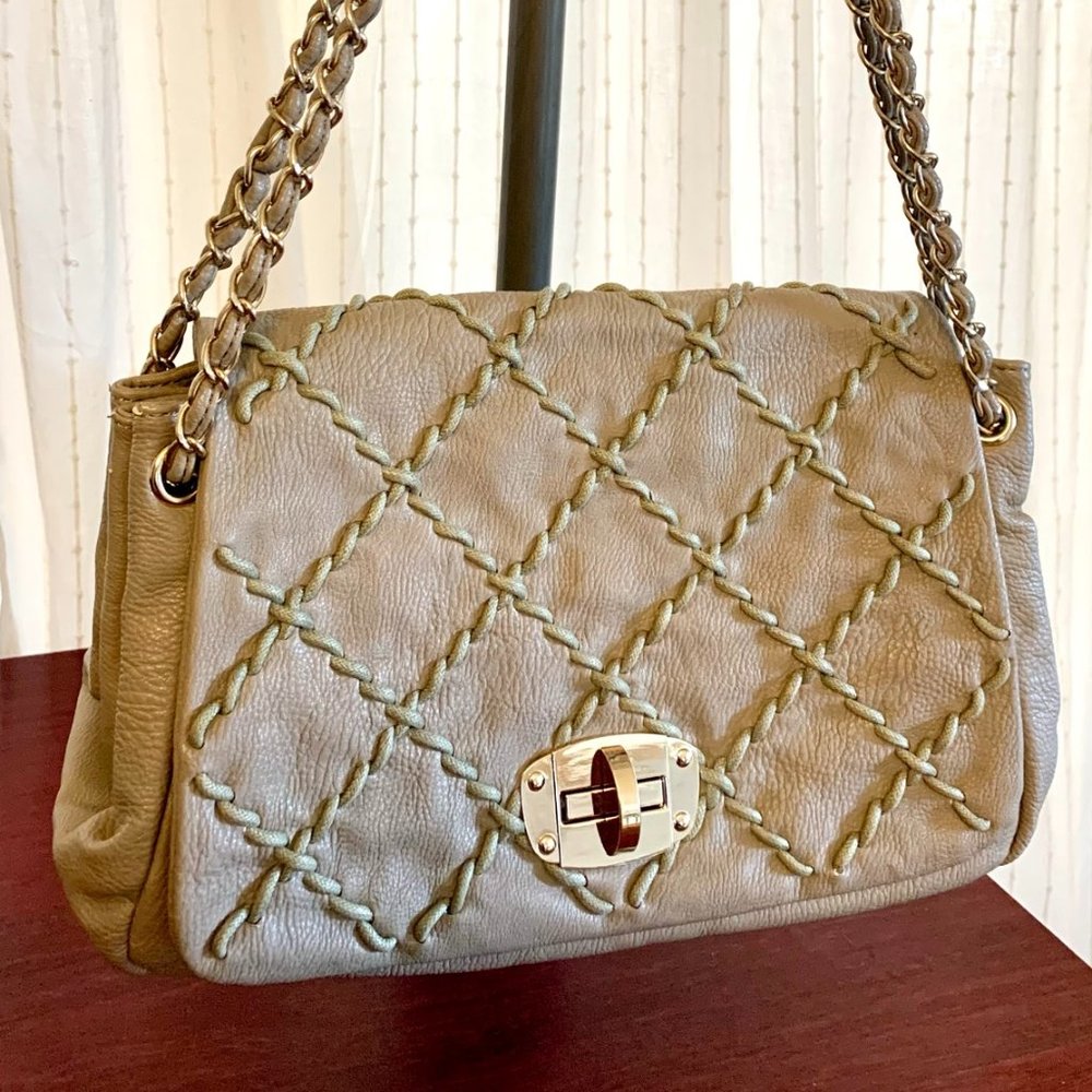 Melie Bianco leather shoulder bag